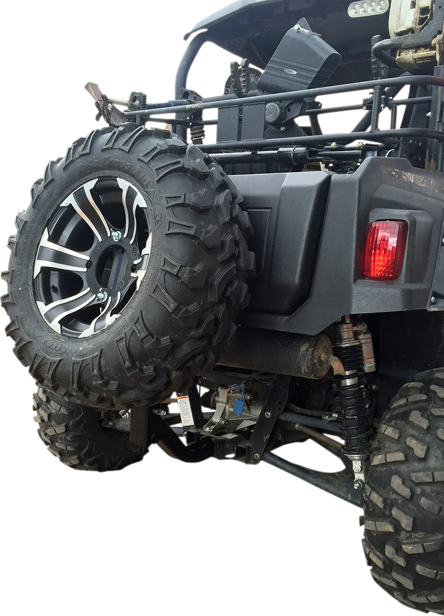 Moose Offroad Spare Tire Mount - 2" Receiver Hitch U-4047 - Side View