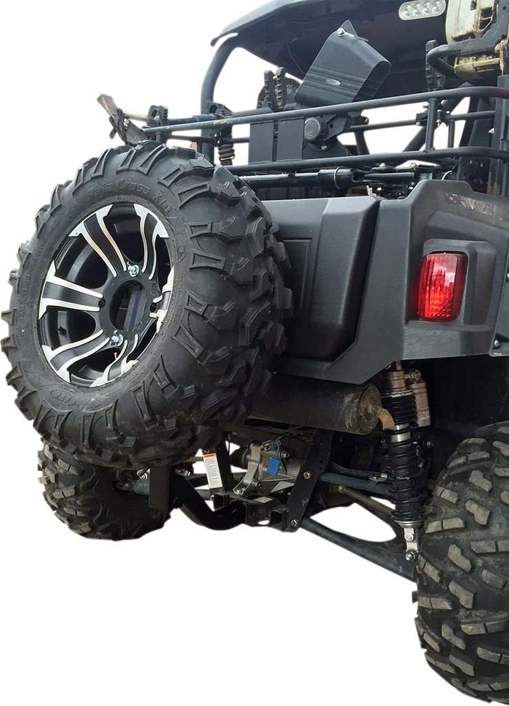Moose Offroad Spare Tire Mount - 2" Receiver Hitch U-4047 - Side View