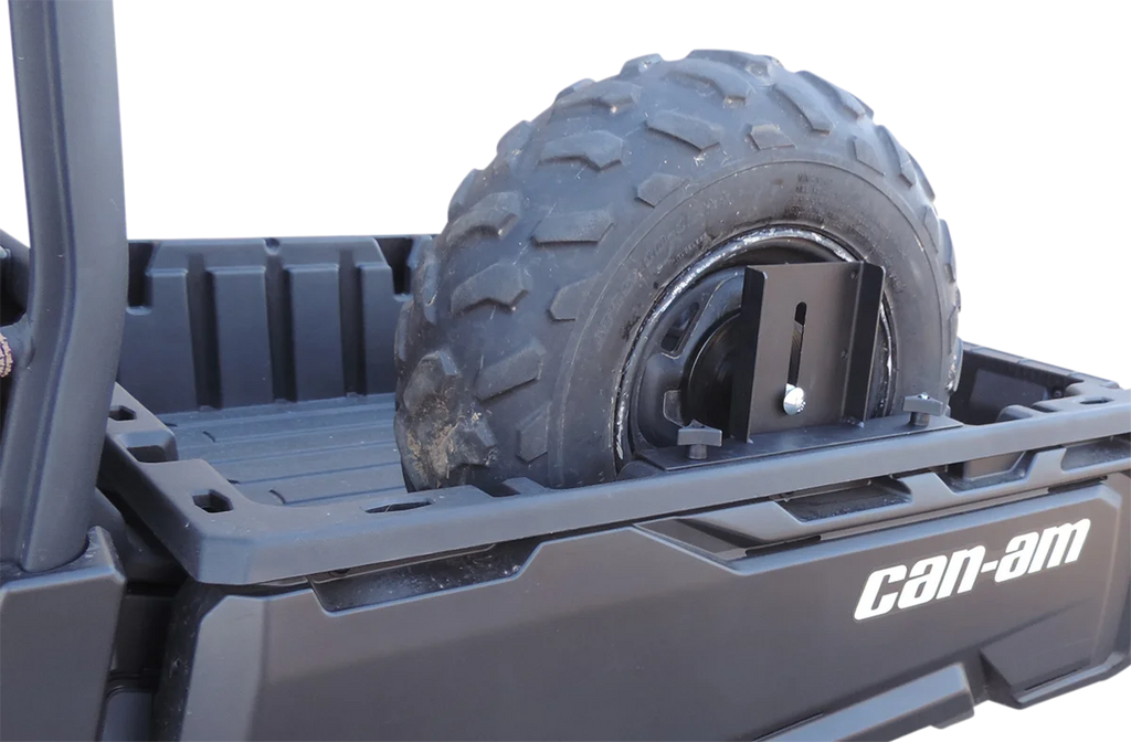 Moose Offroad Spare Tire Mount - CA-800-ST fits Can-Am Defender - Side View