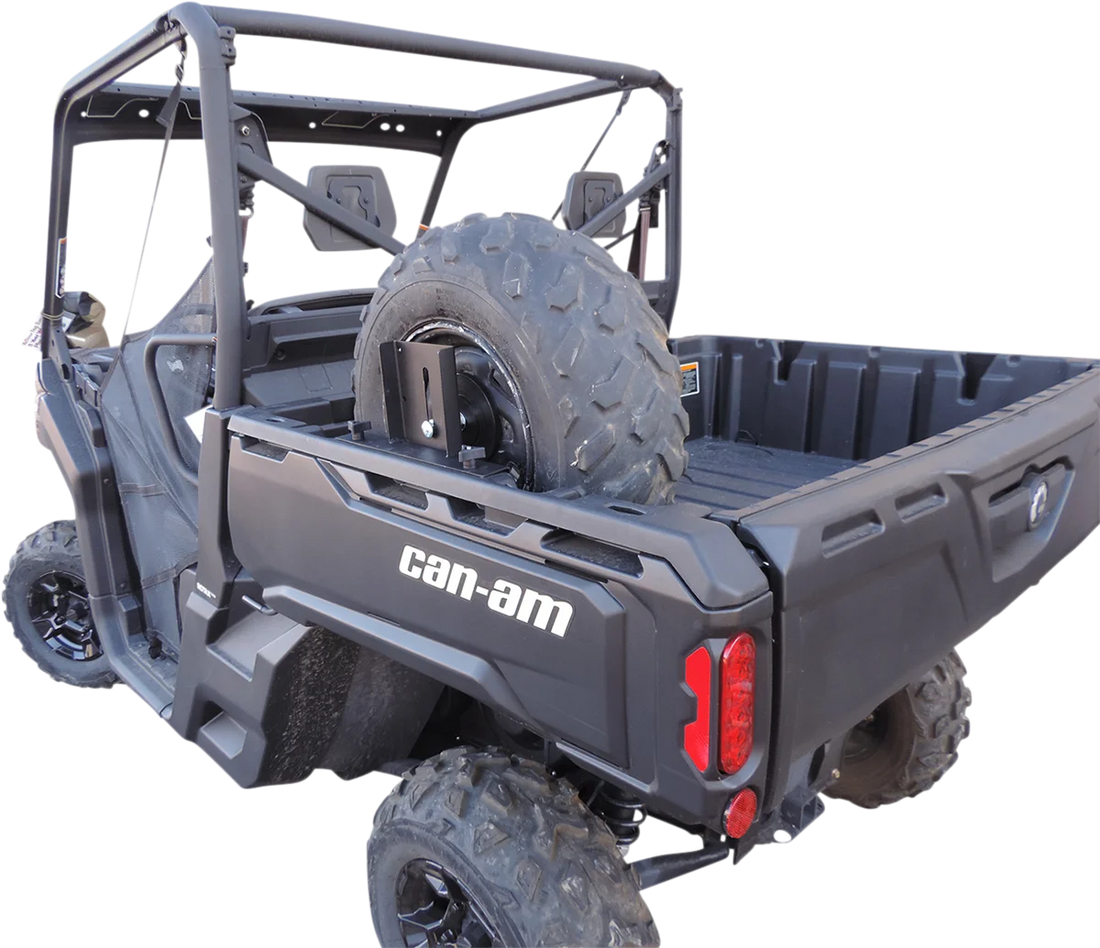 Moose Offroad Spare Tire Mount - CA-800-ST fits Can-Am Defender - Back View