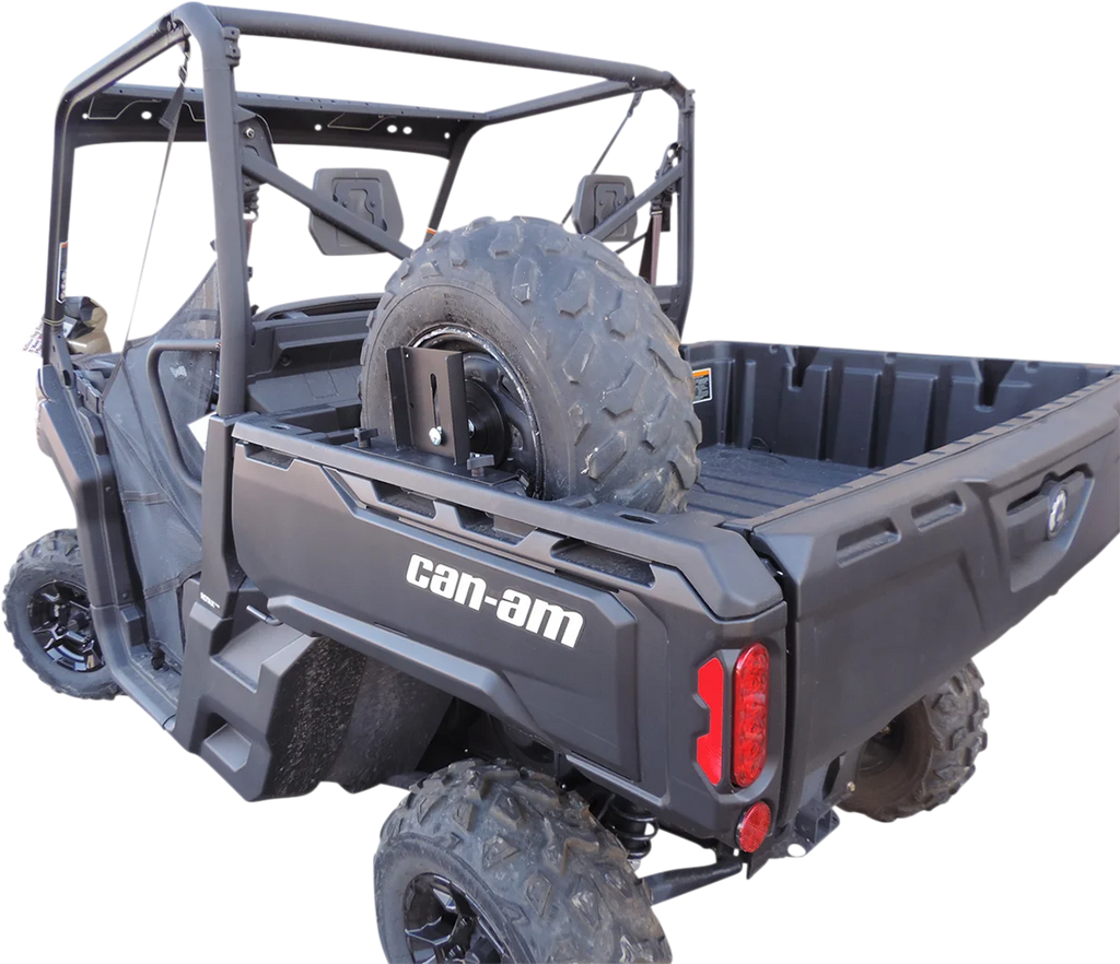 Moose Offroad Spare Tire Mount - CA-800-ST fits Can-Am Defender - Back View
