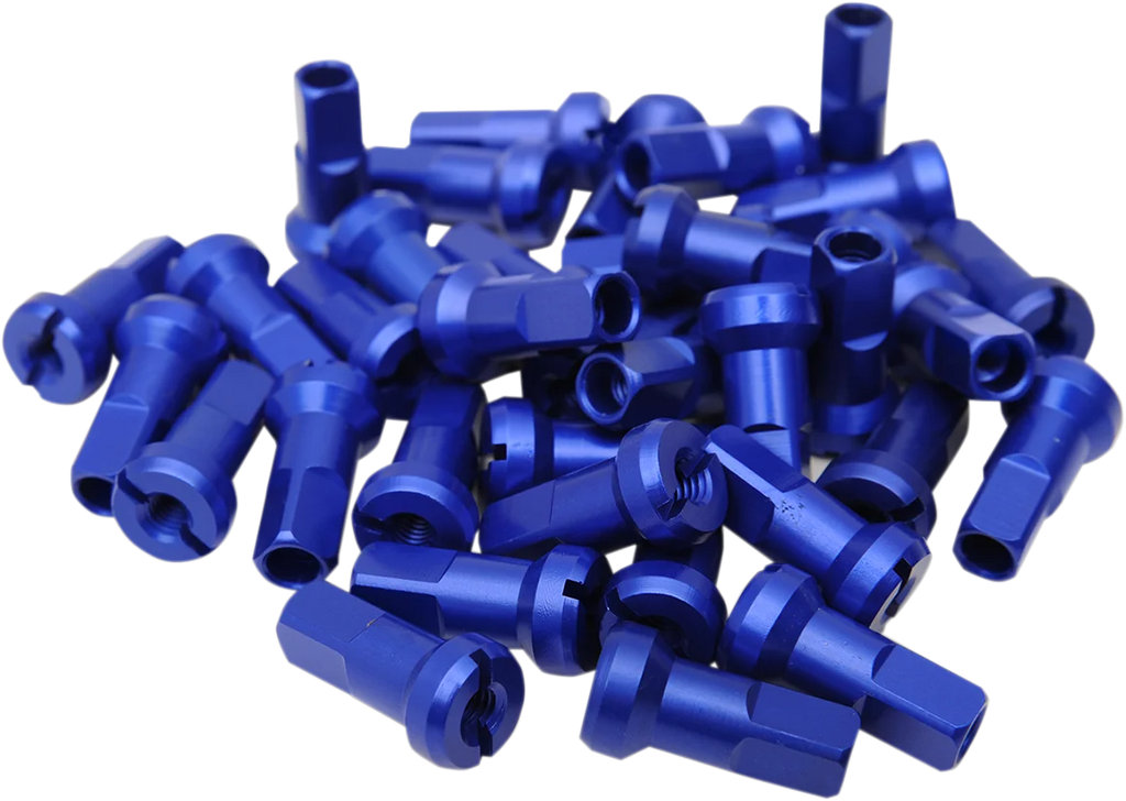 Moose Offroad Spoke Nipples - MX1 - Blue - 9 Gauge - Set 24-920 - Main Product View