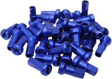 Load image into Gallery viewer, Moose Offroad Spoke Nipples - MX1 - Blue - 9 Gauge - Set 24-920 - Main Product View