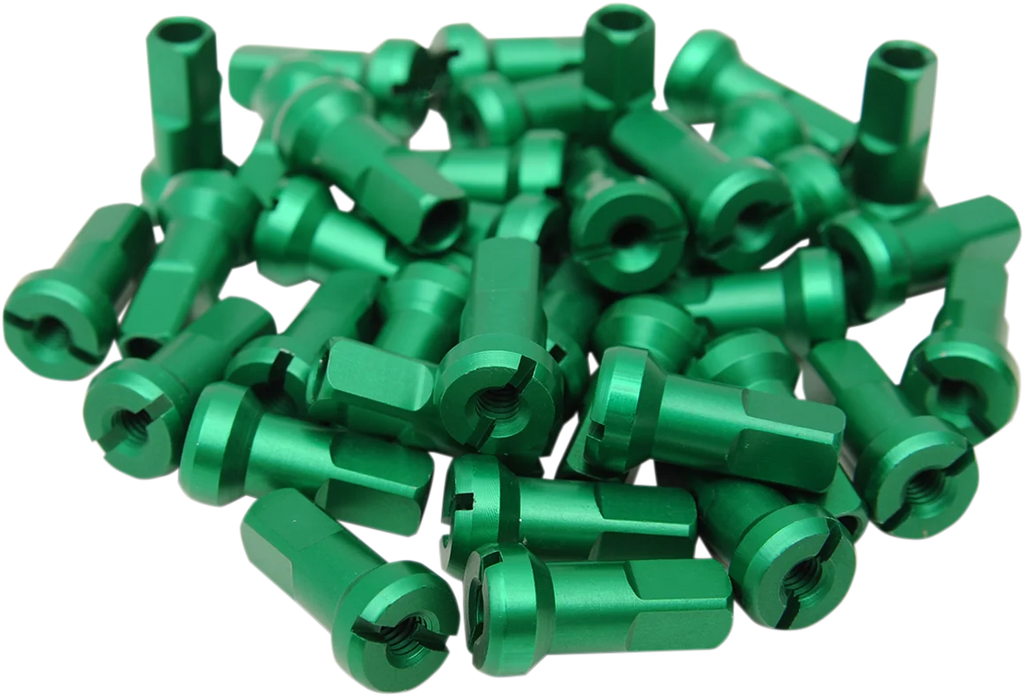 Moose Offroad Spoke Nipples - MX1 - Green - 8 Gauge - Set 24-860 - Main Product View