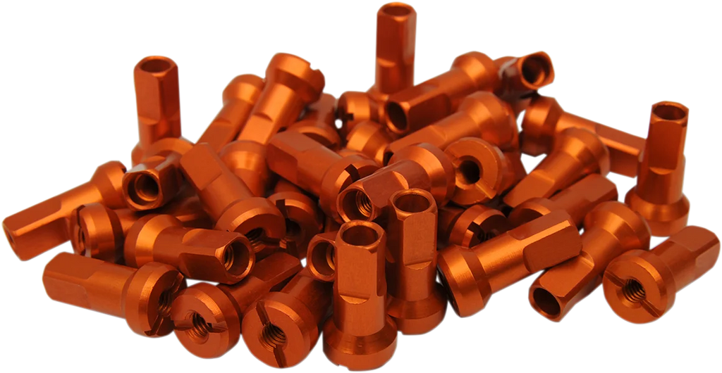 Moose Offroad Spoke Nipples - MX1 - Orange - 8 Gauge - Set 24-850 - Main Product View