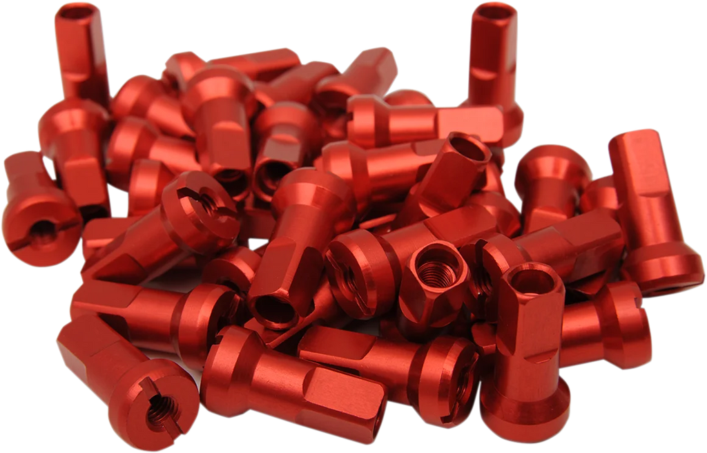 Moose Offroad Spoke Nipples - MX1 - Red - 8 Gauge - Set 24-830 - Main Product View