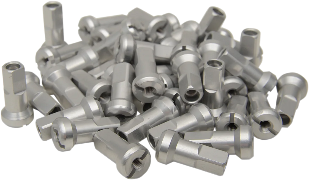 Moose Offroad Spoke Nipples - MX1 - Silver - 9 Gauge - Set 24-900 - Main Product View