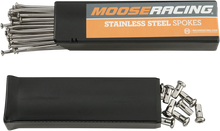 Load image into Gallery viewer, Moose Offroad Spoke Set with Nipples - Stainless Steel - Rear - 19" 1-22-209-S fits KX / RM-Z - Main Product View