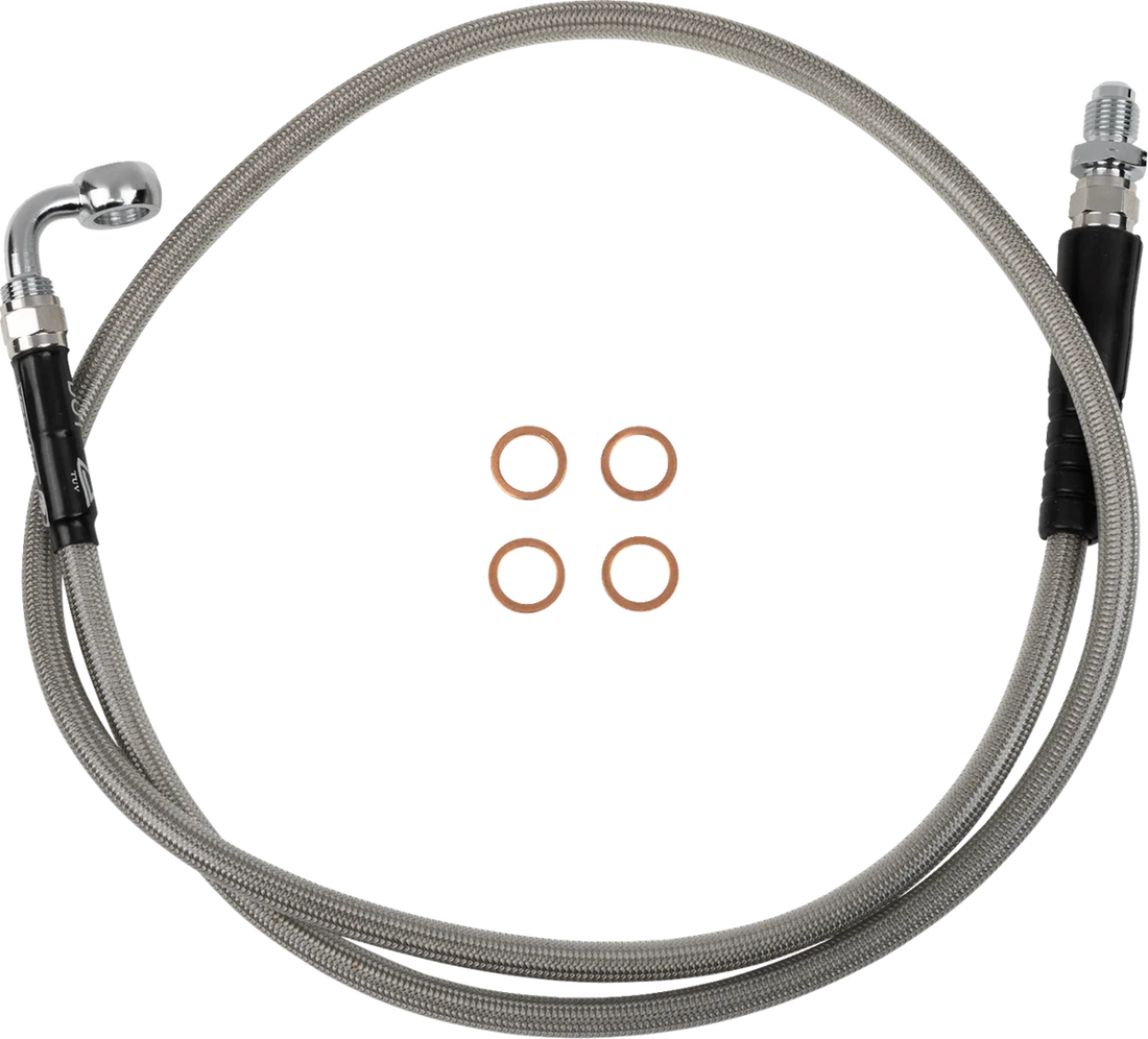 Moose Offroad Stainless Steel Braided Clutch Line - B05-3-007/P fits Beta - Side View