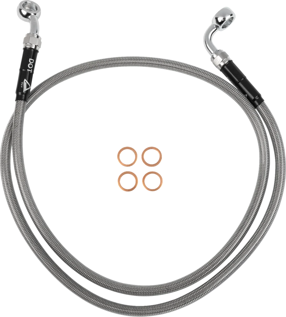 Moose Offroad Stainless Steel Braided Clutch Line - B05-3-013/P fits Beta - Side View