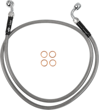 Load image into Gallery viewer, Moose Offroad Stainless Steel Braided Clutch Line - B05-3-013/P fits Beta - Side View