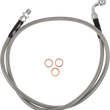 Load image into Gallery viewer, Moose Offroad Stainless Steel Braided Clutch Line - G06-3-004/P fits Gas Gas - Side View