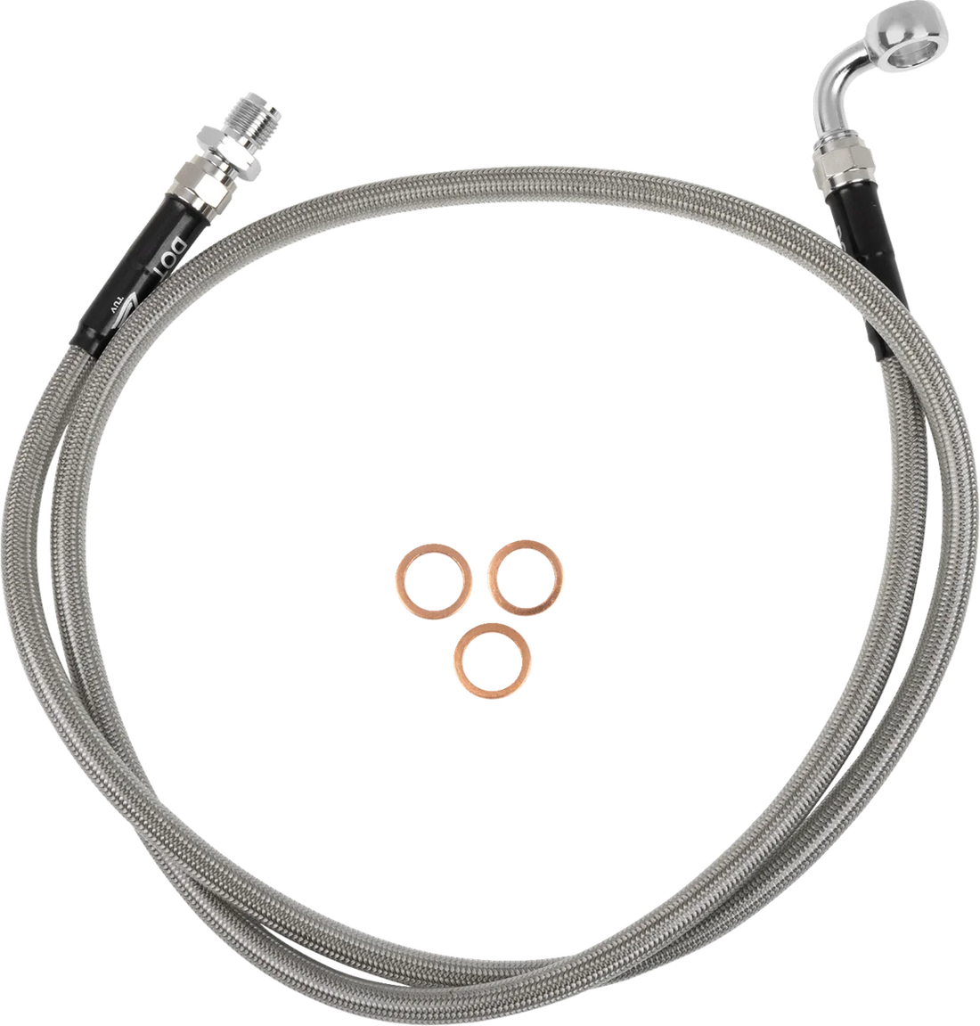 Moose Offroad Stainless Steel Braided Clutch Line - G06-3-004/P fits Gas Gas - Side View