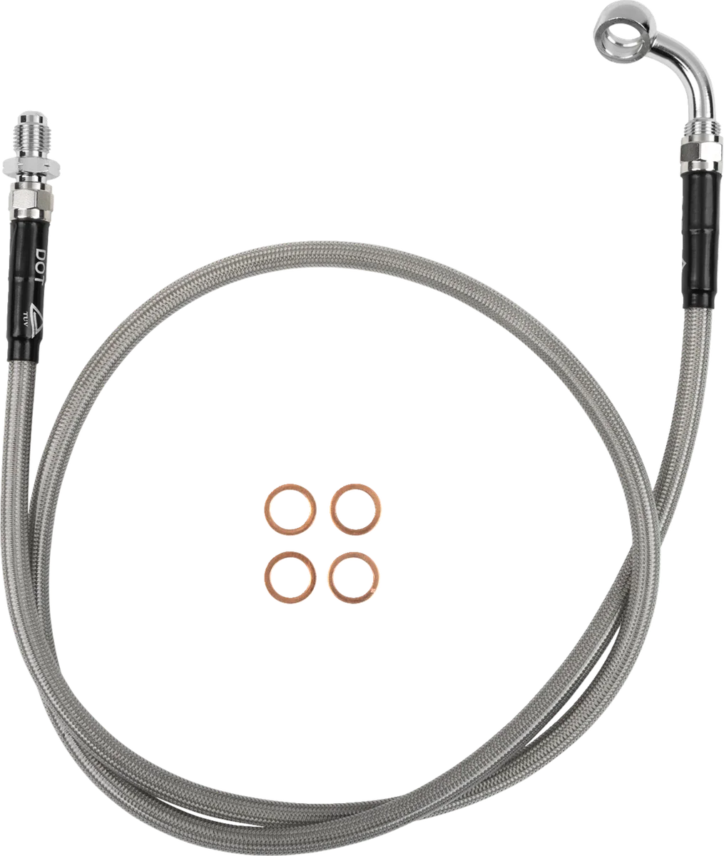 Moose Offroad Stainless Steel Braided Clutch Line - G06-3-006/P fits Gas Gas TXT - Side View