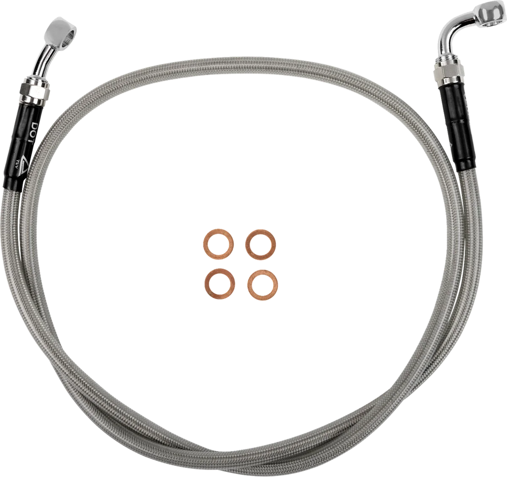 Moose Offroad Stainless Steel Braided Clutch Line - K01-3-037/P fits Tc/sx 85 - Side View