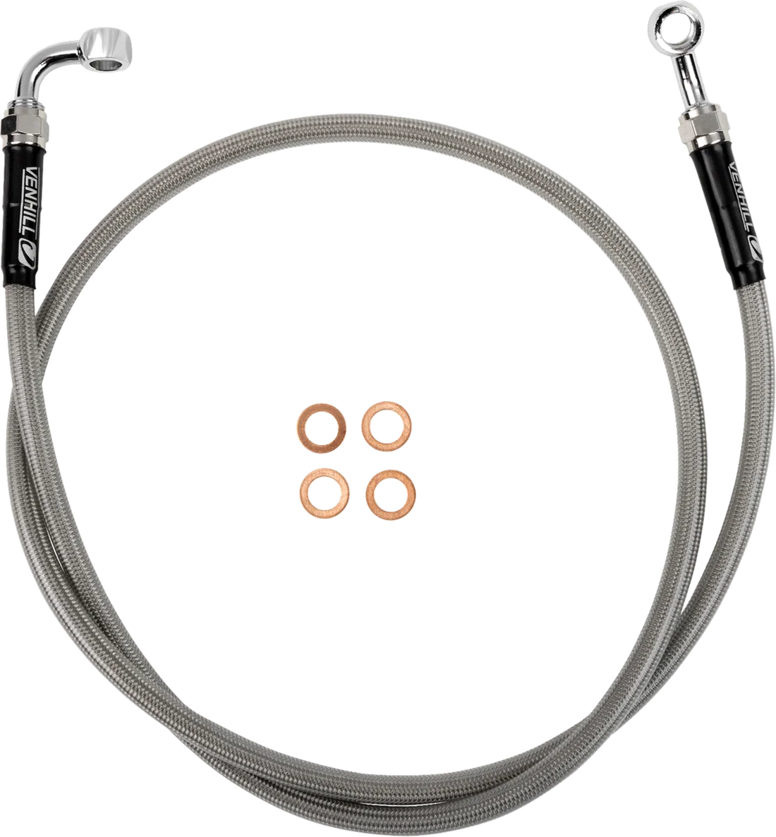 Moose Offroad Stainless Steel Braided Clutch Line - K01-3-041/P fits Gas Gas / Husqvarna / Ktm - Side View