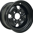 Load image into Gallery viewer, Moose Offroad Steel Wheel - Black - 12x7 - 4/110 - 2+5 MO12070240 - Main Product View