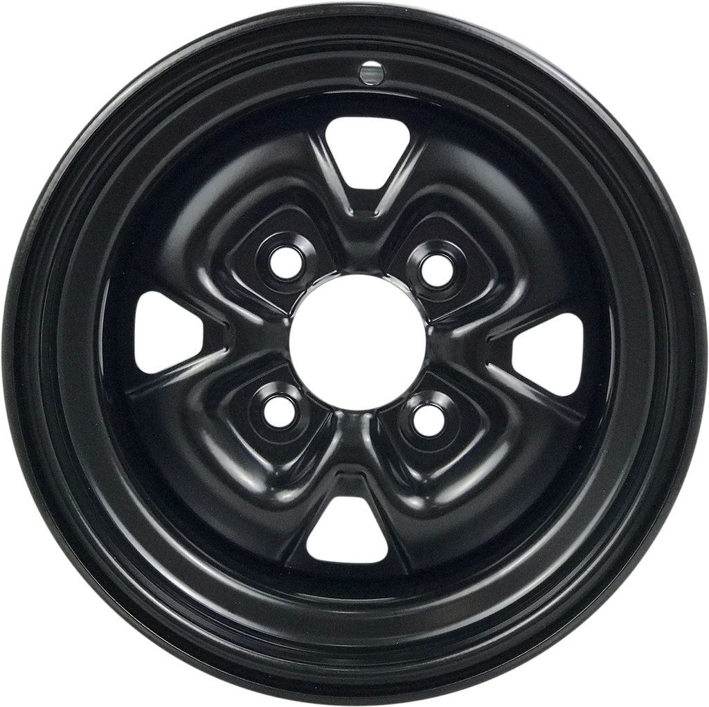 Moose Offroad Steel Wheel - Black - 12x7 - 4/110 - 5+2 MO12070237 - Back View
