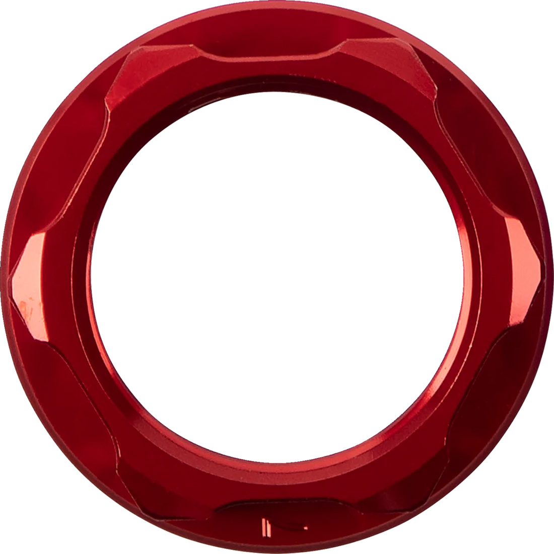 Moose Offroad Steering Stem Nut - Red C23-1243R - Side View