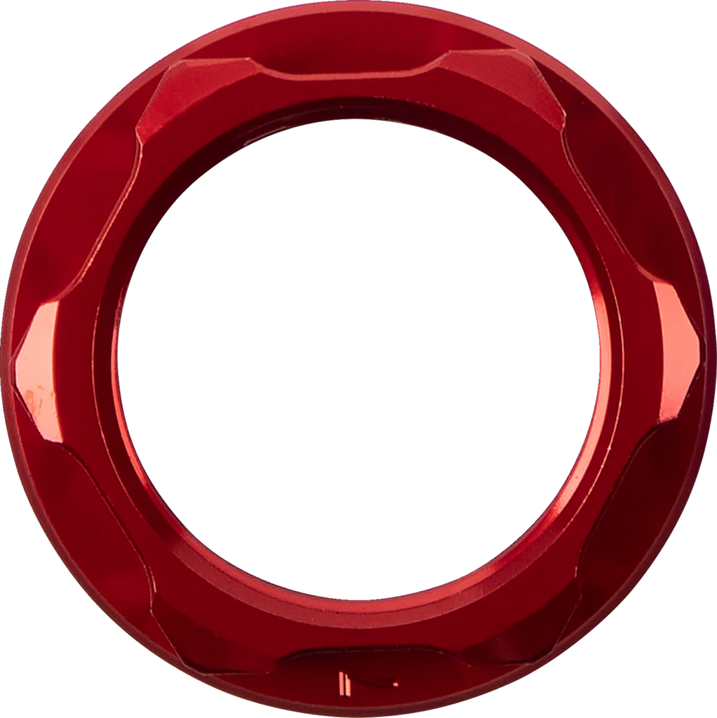 Moose Offroad Steering Stem Nut - Red C23-5241R - Side View
