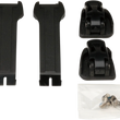 Load image into Gallery viewer, Moose Offroad Strap/Buckle Kit - Child - Short - Black 3430-0840 - Main Product View