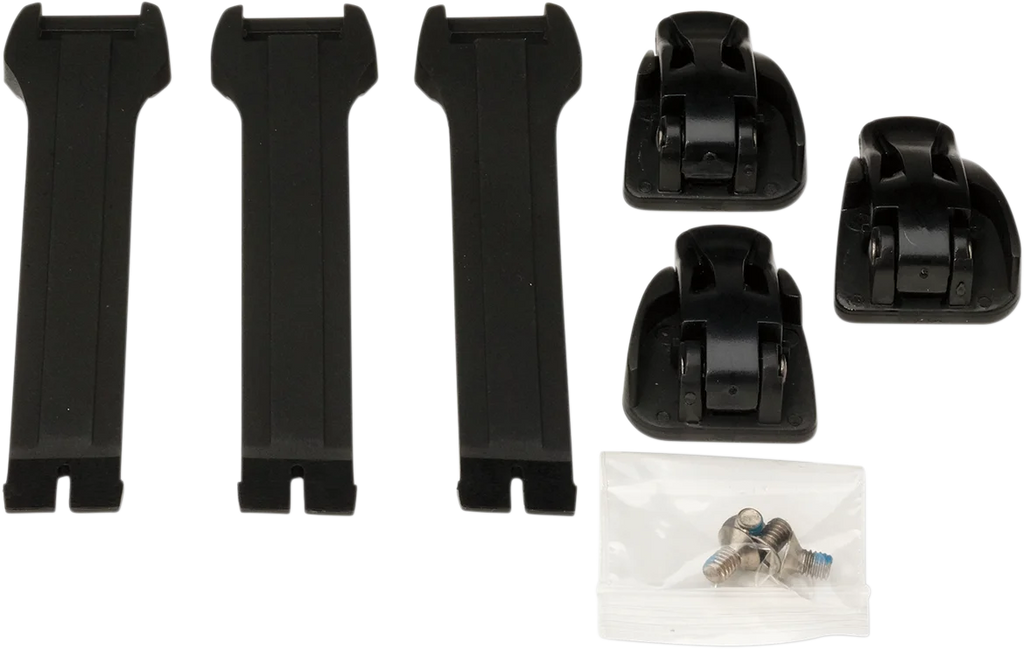 Moose Offroad Strap/Buckle Kit - Youth - Long - Black 3430-0843 - Main Product View