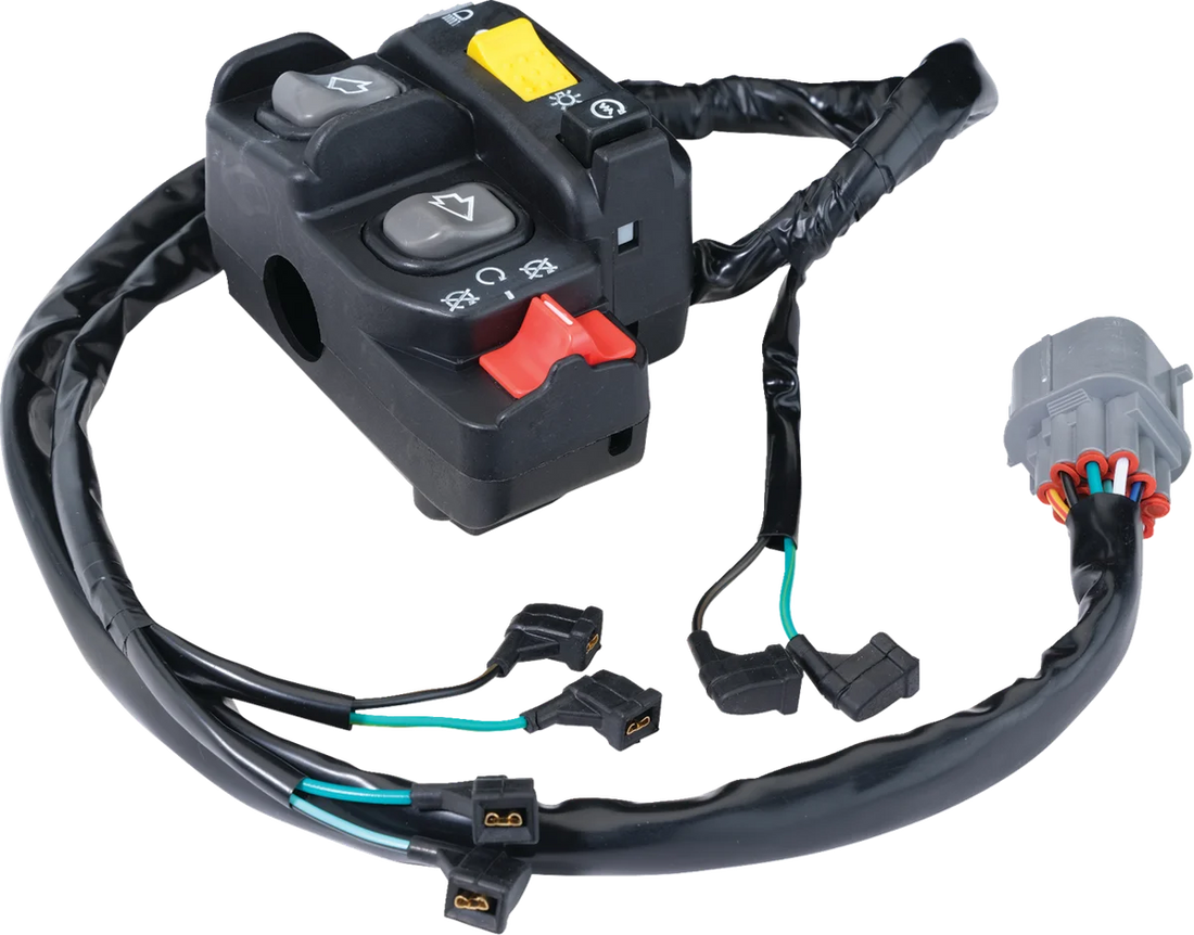 Moose Offroad Switch Block Assembly - Honda 400-1269-PU - Side View