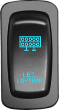 Load image into Gallery viewer, Moose Offroad Switch - On/Off - Blue GEN-CAR-B - Side View