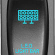 Load image into Gallery viewer, Moose Offroad Switch - On/Off - Red GEN-CAR-R - Side View
