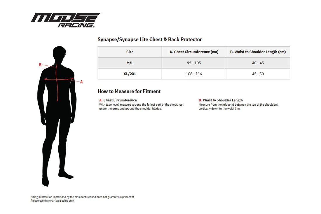 Moose Offroad Synapse Lite Protector - Red/Black - M/L 2701-0996 - Additional View 9