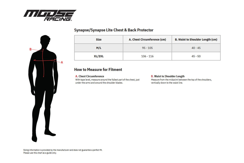 Moose Offroad Synapse Lite Protector - Red/Black - M/L 2701-0996 - Additional View 9