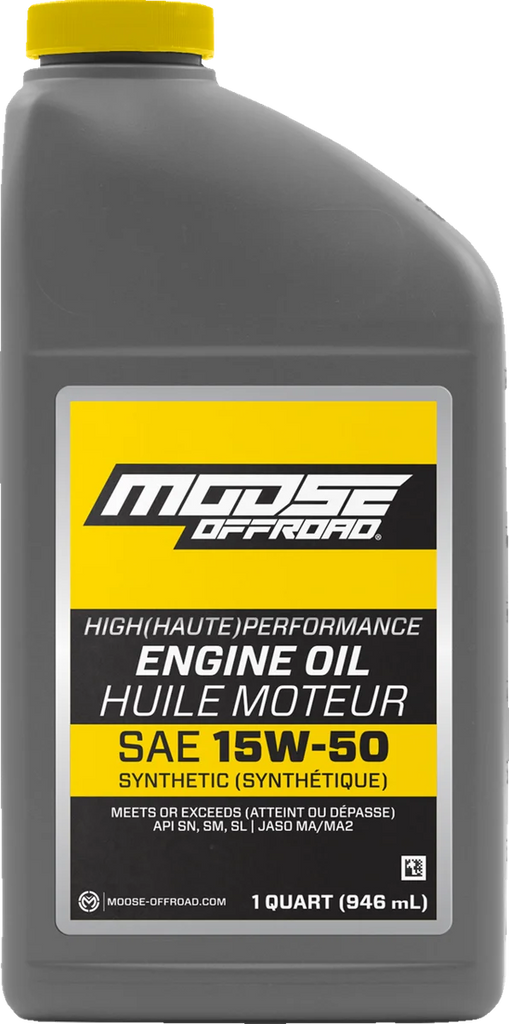 Moose Offroad Synthetic Engine Oil - 15W-50 - 1 US quart 219382 - Main Product View