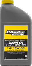 Load image into Gallery viewer, Moose Offroad Synthetic Engine Oil - 15W-50 - 1 US quart 219382 - Main Product View