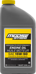 Moose Offroad Synthetic Engine Oil - 15W-50 - 1 US quart 219382 - Main Product View