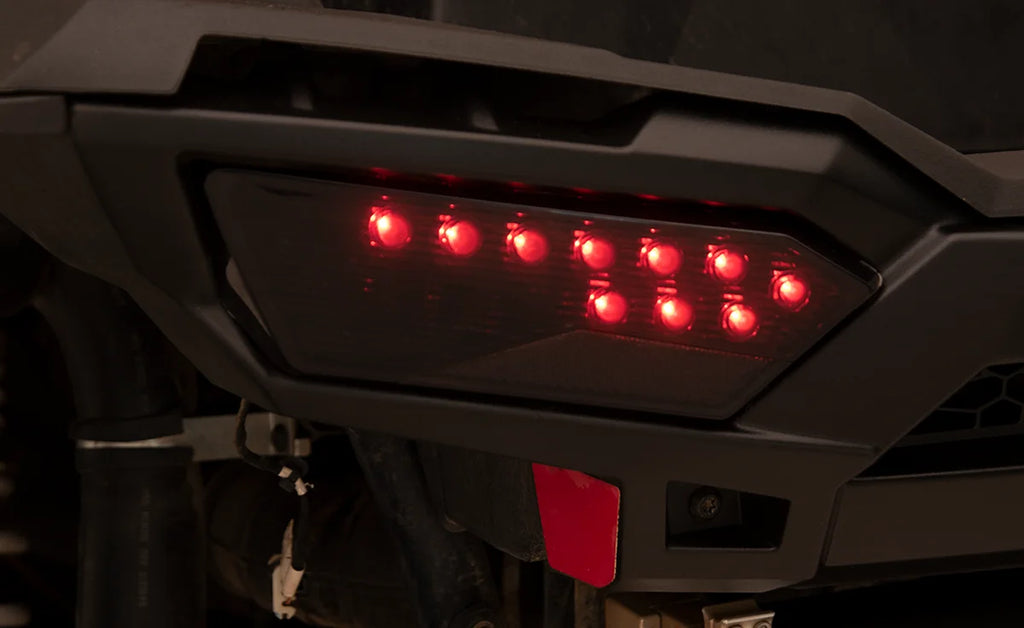 Moose Offroad Taillights - LED - RZR1000 - Black 100-2360-PU - Back View