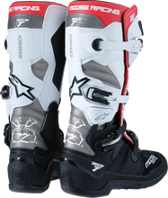 Load image into Gallery viewer, Moose Offroad Tech 7 Boots - Black/White/Red - US 10 0212024-1225-10 - Installation View