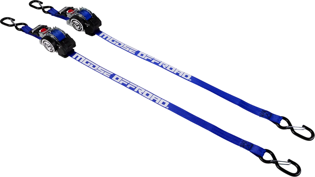 Moose Offroad Tie Down - Retractable Ratchet - 1" x 10' - Blue 3920-0552 - Main Product View