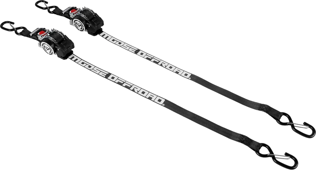 Moose Offroad Tie Down - Retractable Ratchet - 1" x 10' - Black 3920-0550 - Main Product View