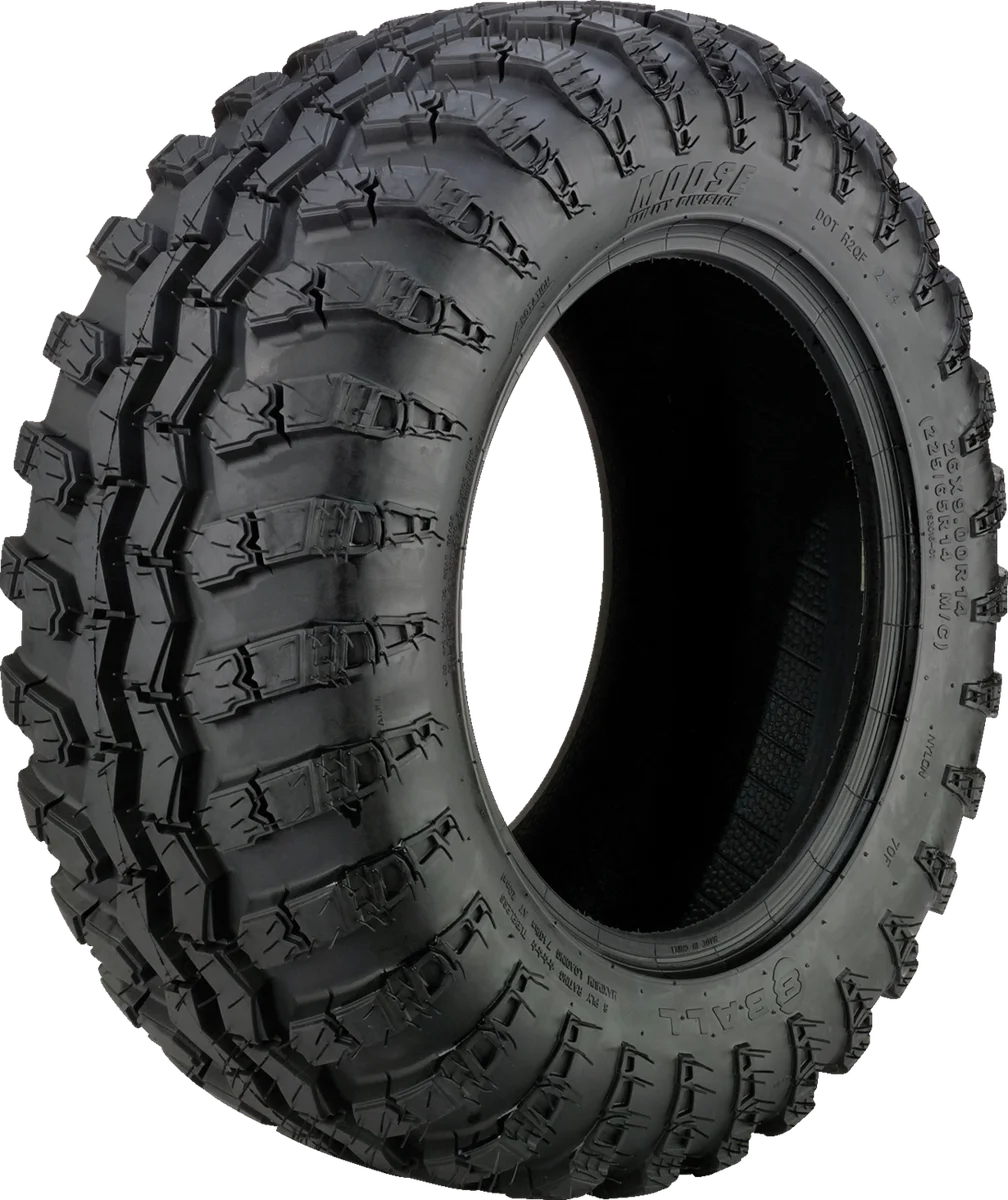 Moose Offroad Tire - 8-Ball - Rear - 26x11R14 - 8 Ply WVS30162611R148 - Side View