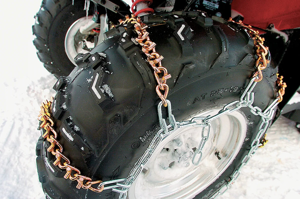 Moose Offroad Tire Chains - 8 V-Bar - 14.5" W x 52" L - Pair 8V00 - Back View