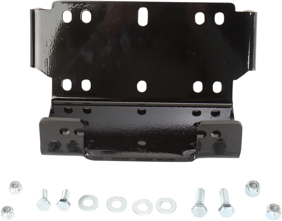Moose Offroad UTV Winch Mount - 1620PF fits Can-Am - Side View