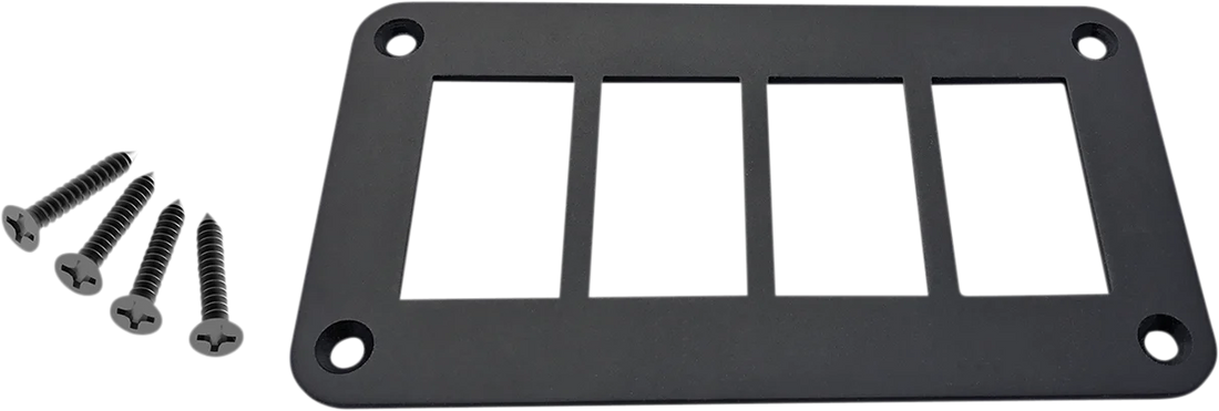 Moose Offroad Universal Dash Plate - 2 Switches 2PP-ADA - Side View