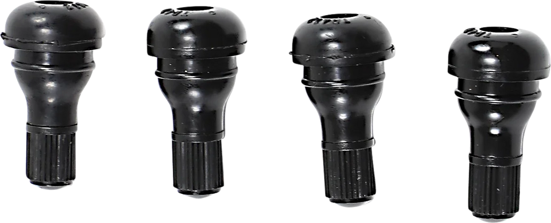 Moose Offroad Valve Stem - Push-In - Chrome/Black TR412C-B4 - Side View