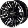 Load image into Gallery viewer, Moose Offroad Wheel - 112X - Rear - Black - 12x8 - 4/136 - 4+4 112M128136GBMF4 - Side View