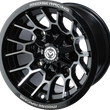 Load image into Gallery viewer, Moose Offroad Wheel - 24X - Front/Rear - Black - 14x7 - 4/136 - 5+2 24147136GBMF54 - Side View
