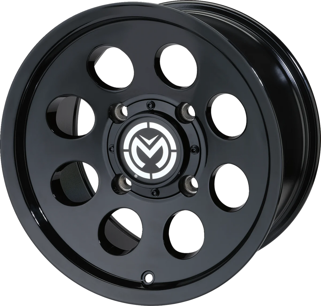 Moose Offroad Wheel - 26X - Front - Black - 12x7 - 4/110 - 4+3 26MO127110GB4 - Side View