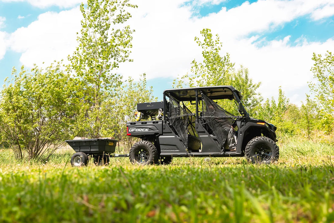 Moose Offroad Wheel - 26X - Front/Rear - Black - 14x7 - 4/110 - 4+3 26MO147110GB4 - Installation View
