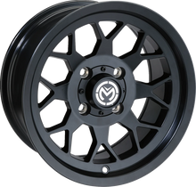 Load image into Gallery viewer, Moose Offroad Wheel - 27X - Front - Black - 12x7 - 4/156 - 4+3 27MO127156MB4 - Side View