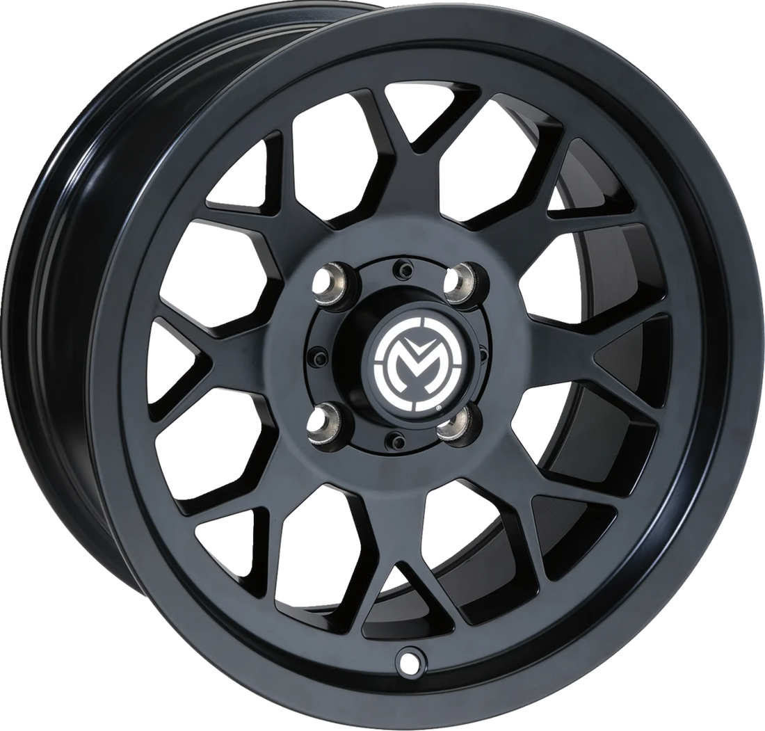 Moose Offroad Wheel - 27X - Front/Rear - Black - 14x7 - 4/136 - 4+3 27MO147136MB4 - Side View