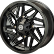 Load image into Gallery viewer, Moose Offroad Wheel - 361X - Front - Black - 12x7 - 4/156 - 4+3 361MO127156MB4 - Side View